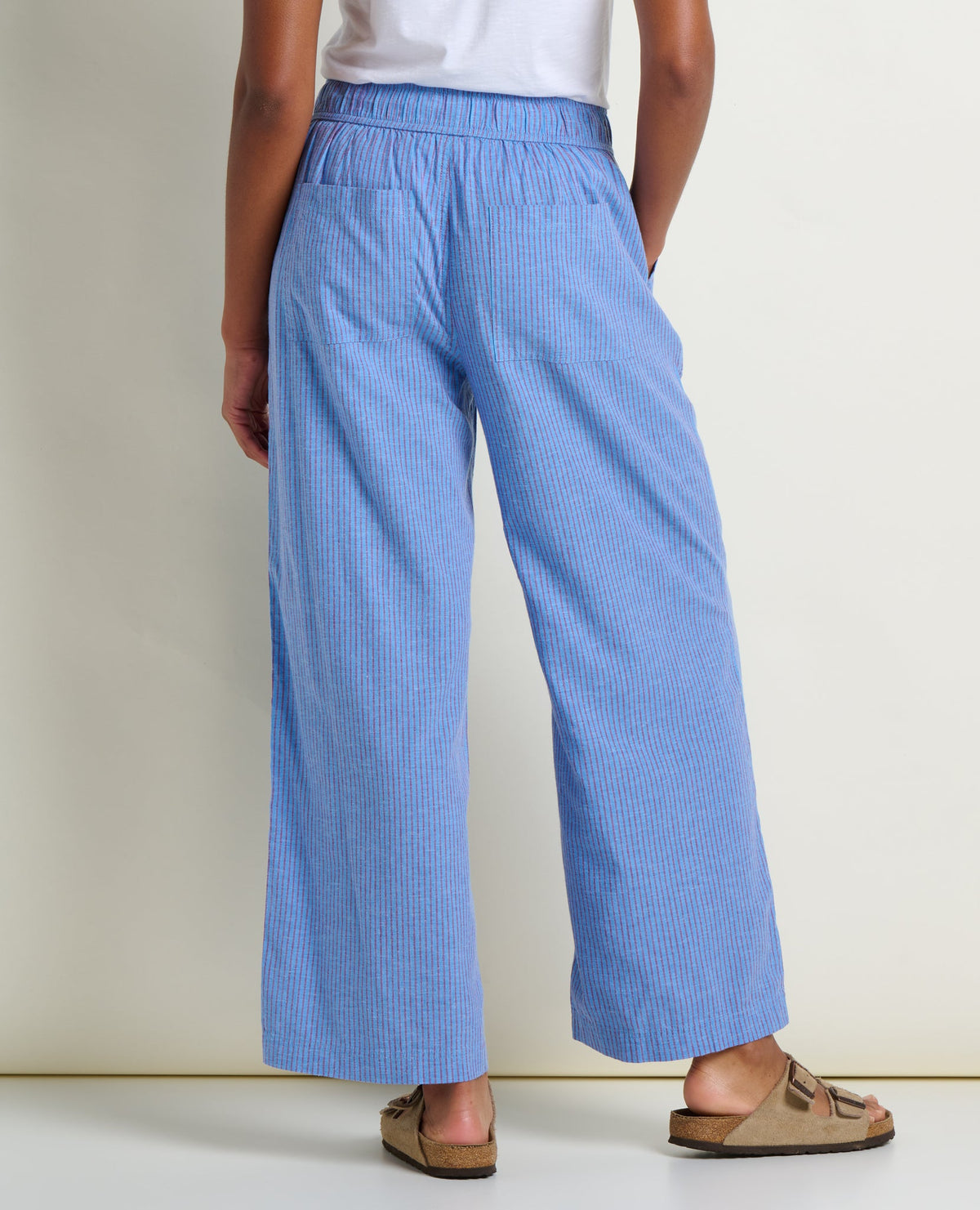 W’s Taj Hemp Wide Leg Pant - Railroad Stripe (S26)