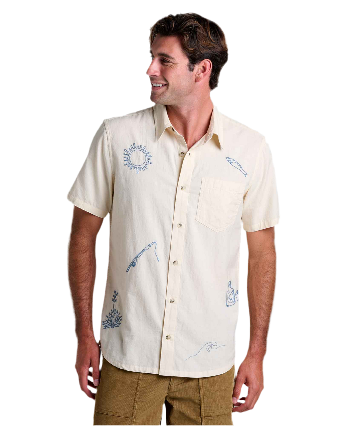 Airscape SS Shirt - Embroidered (Salt)