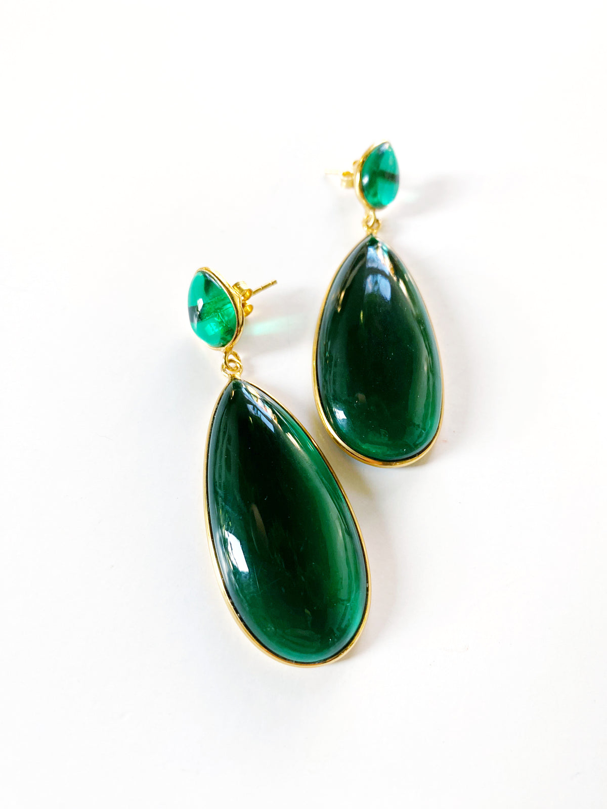 NANCY EARRINGS EMERALD