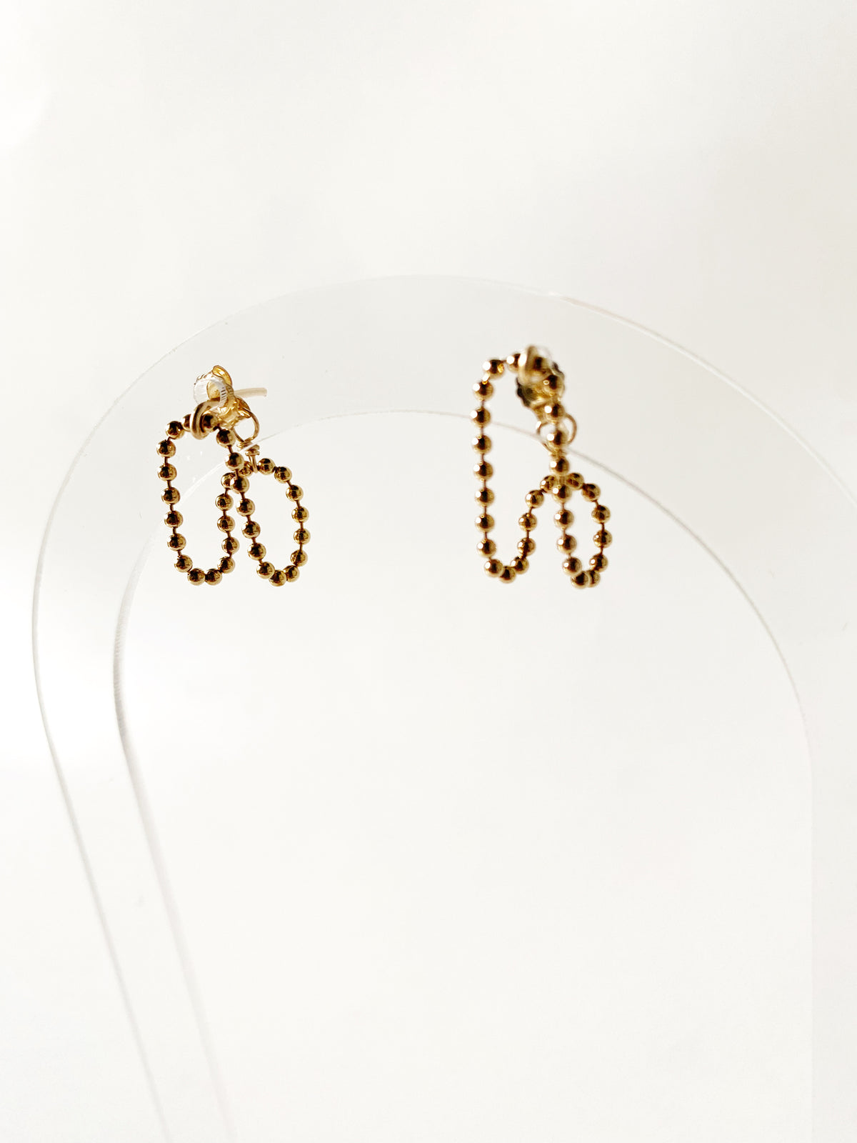 Venla Huggie Ball Chain Earrings