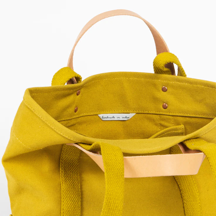 Immodest Cotton Mini Lunch Tote chartreuse
