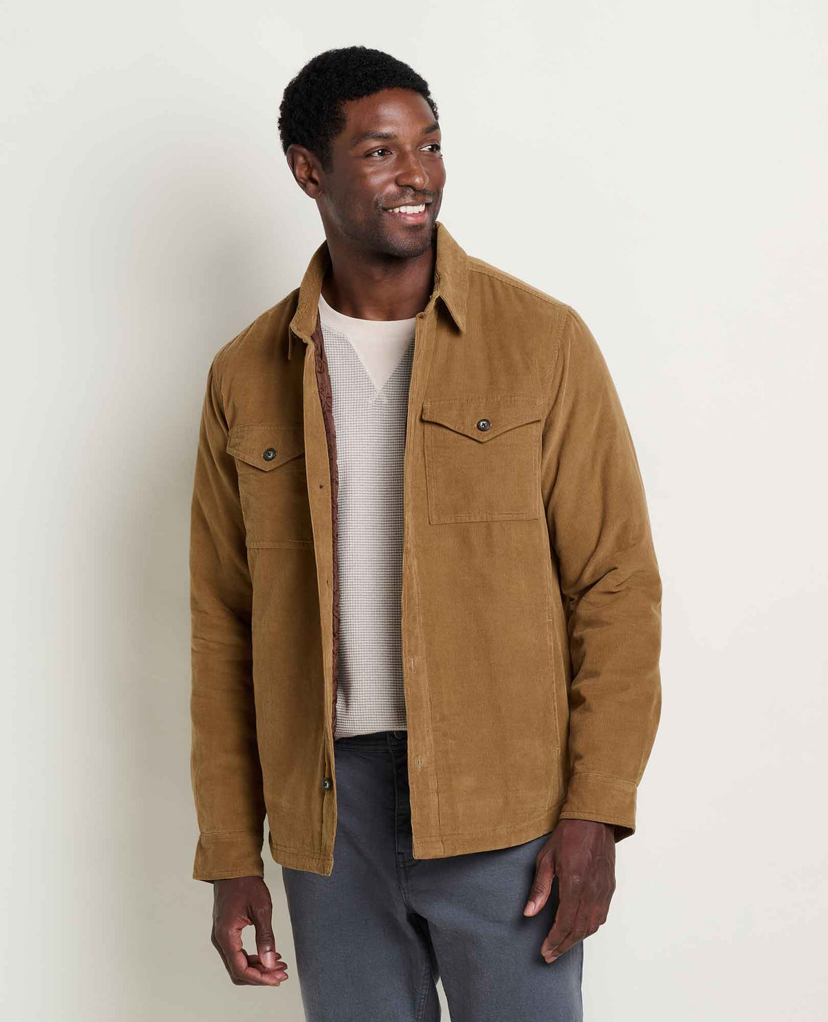 Pinevale Shirt Jacket - Honey Brown Cord (F26)