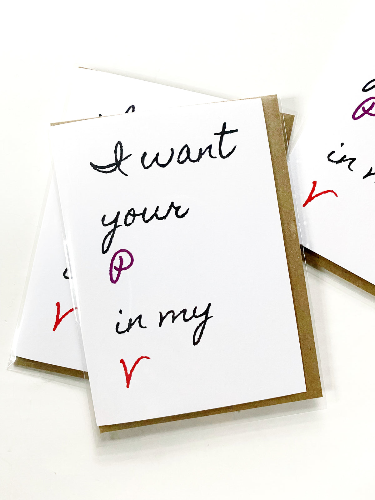 Funny Love Card I Want Your P in my V