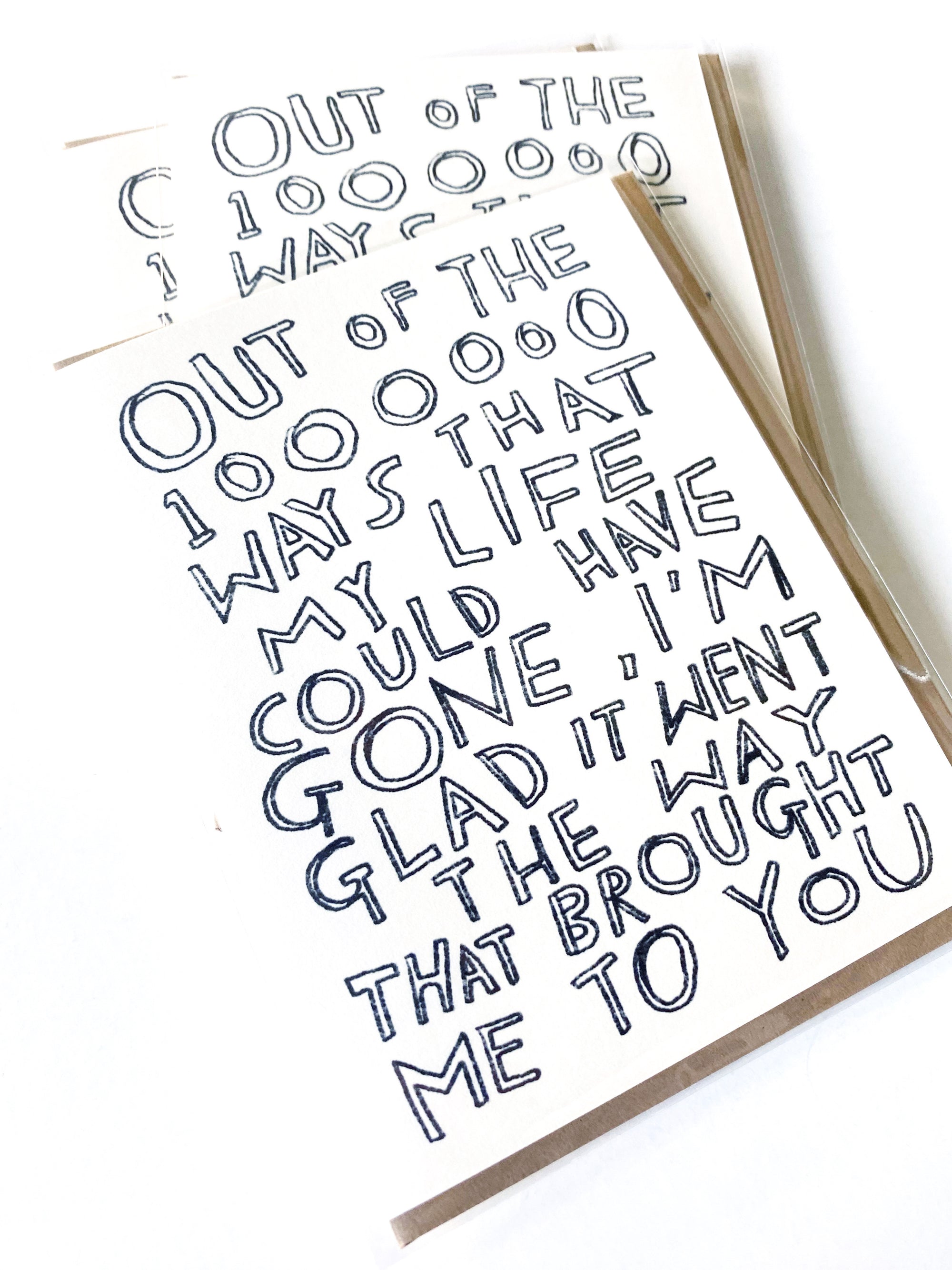 BROUGHT ME TO YOU Greeting Card