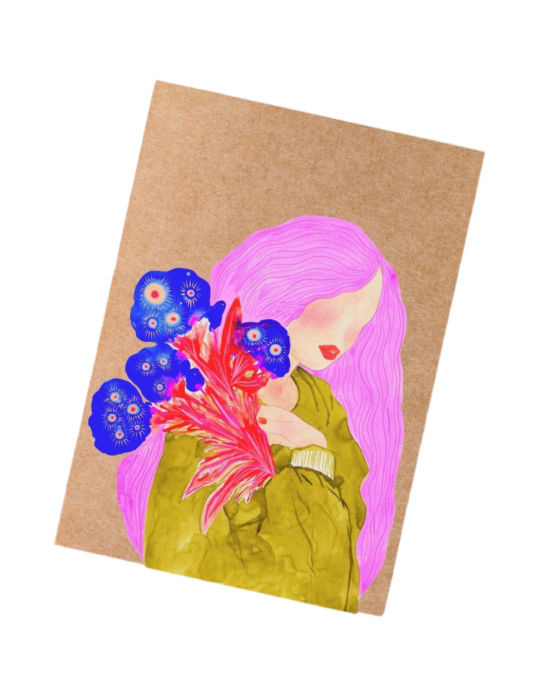 Everyday Greeting Cards: Pink Hair
