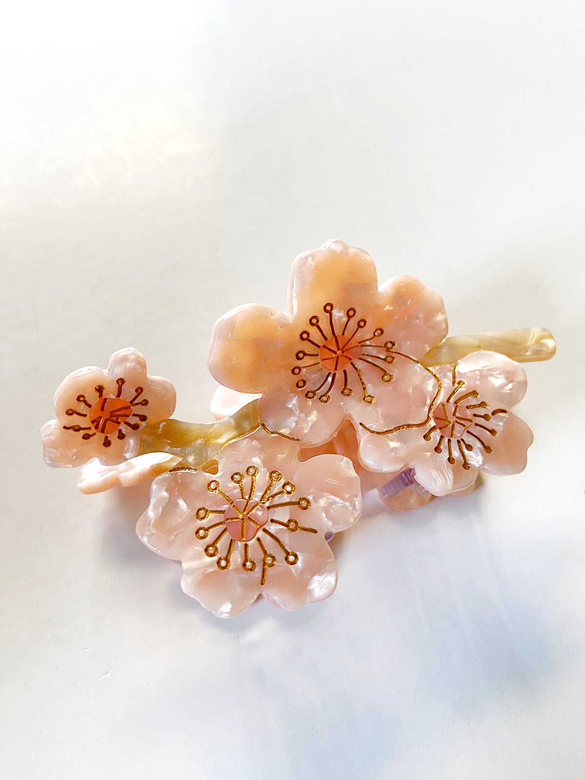 Cherry Blossoms Flower Claw Hair Clip