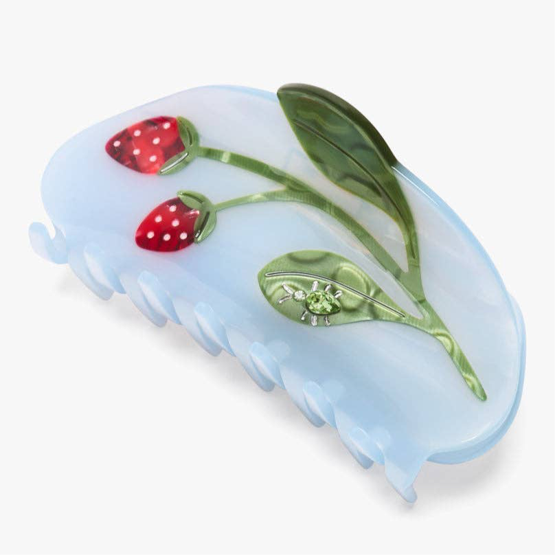 Forest Berry Strawberry Jewel Beetle Acetate Hiar Claw Clip