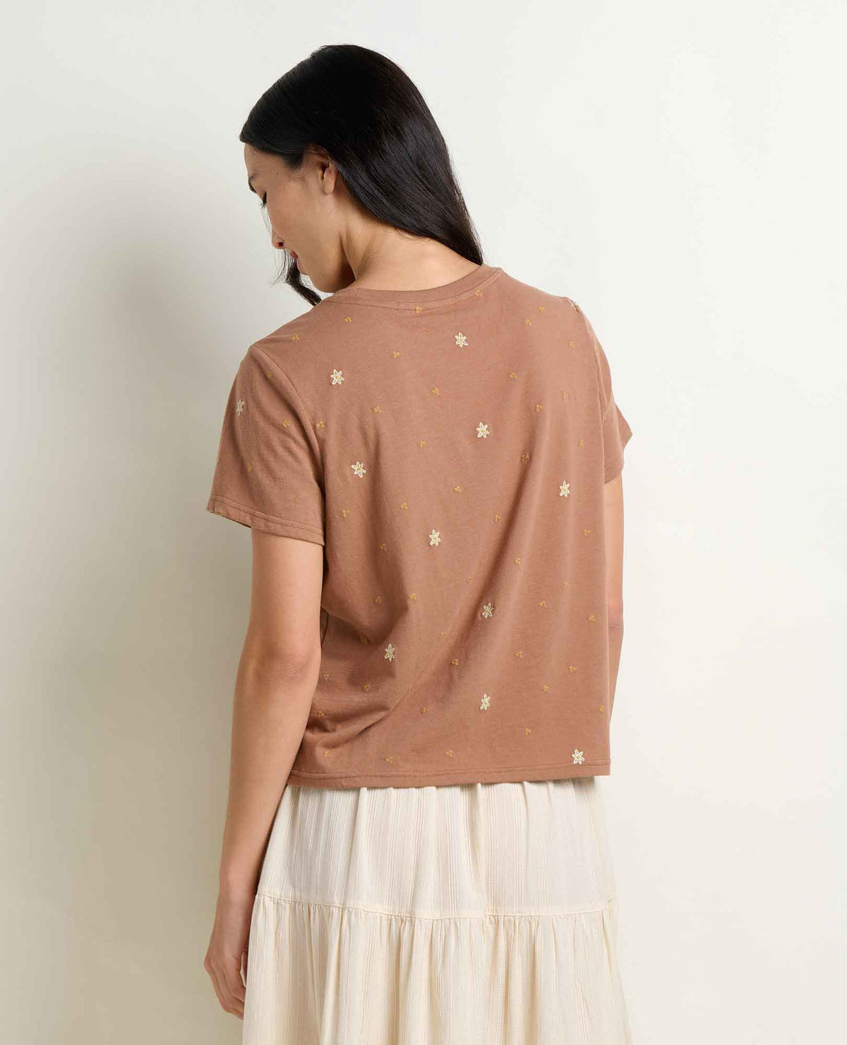 W’s Re-Form Embroidered Crew - Cattail Embroidery (S26)