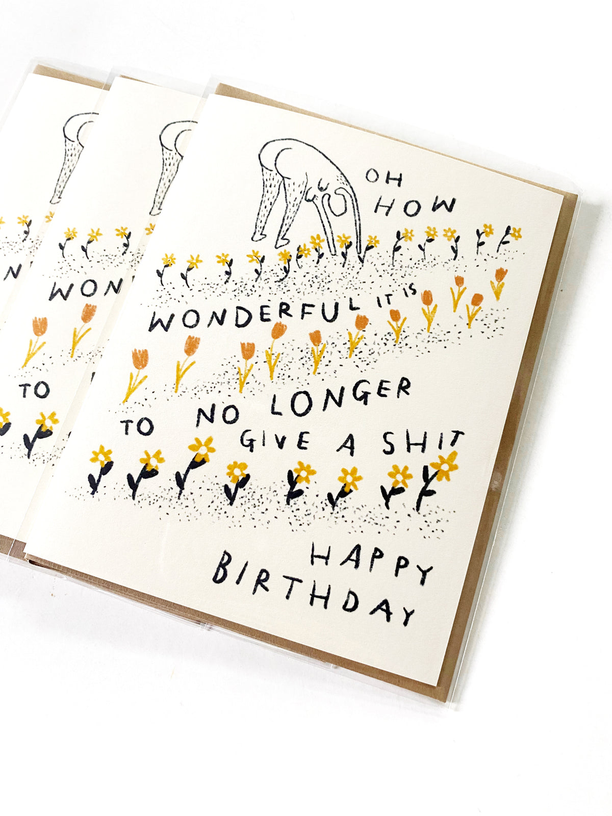 HOW WONDERFUL IT IS TO NO LONGER GIVE A SHIT Birthday Card