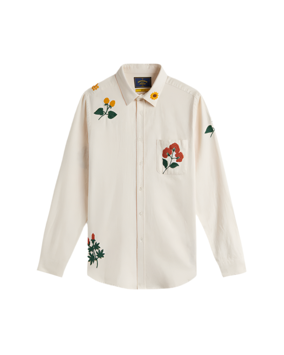 Embroidery Flannel Shirt