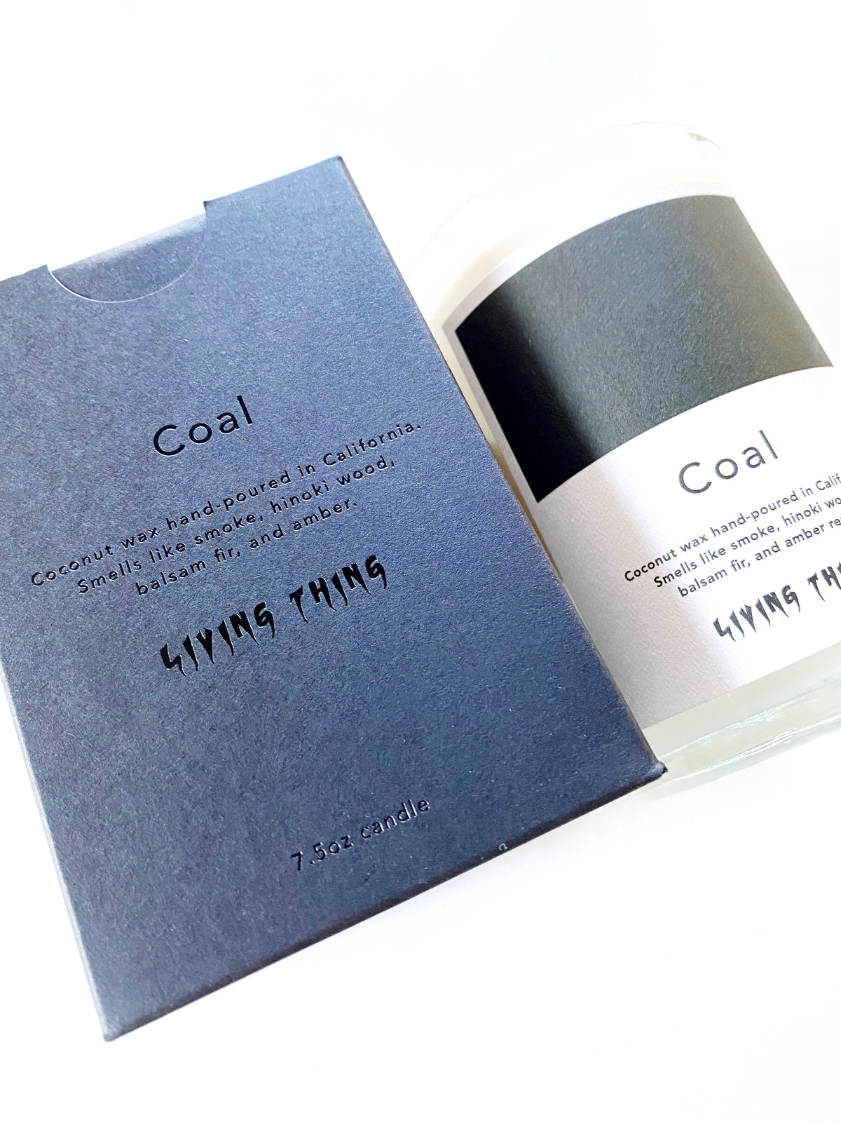 Coal: Smoke, Amber + Hinoki Candle