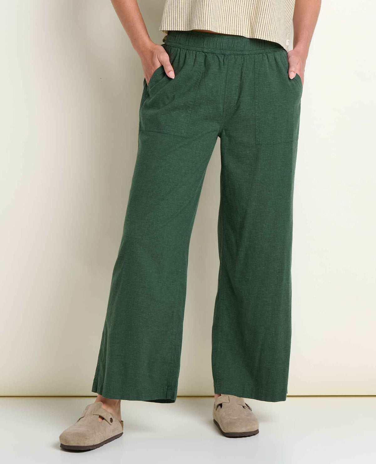 W’s Taj Hemp Wide Leg Pant- Cilantro (S26)