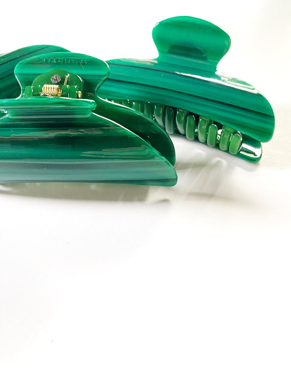Midi Heirloom Claw in Malachite