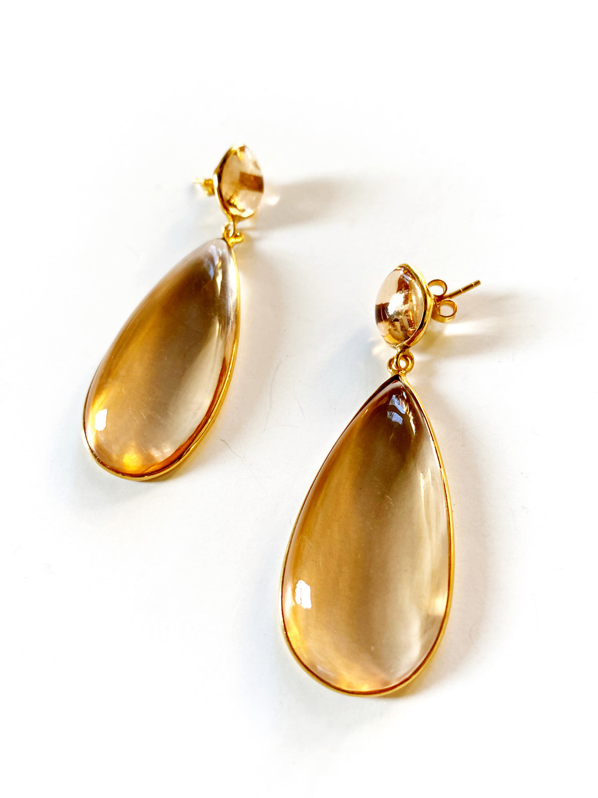 NANCY EARRINGS CHAMPAGNE