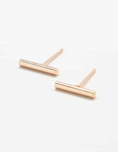 Gold Slim Bar Stud -  Sold SINGLE