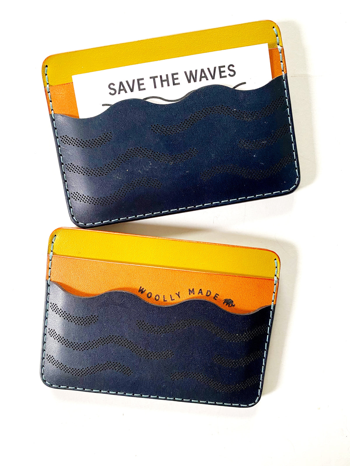 Woolly Made: Save the Waves Half Wallet
