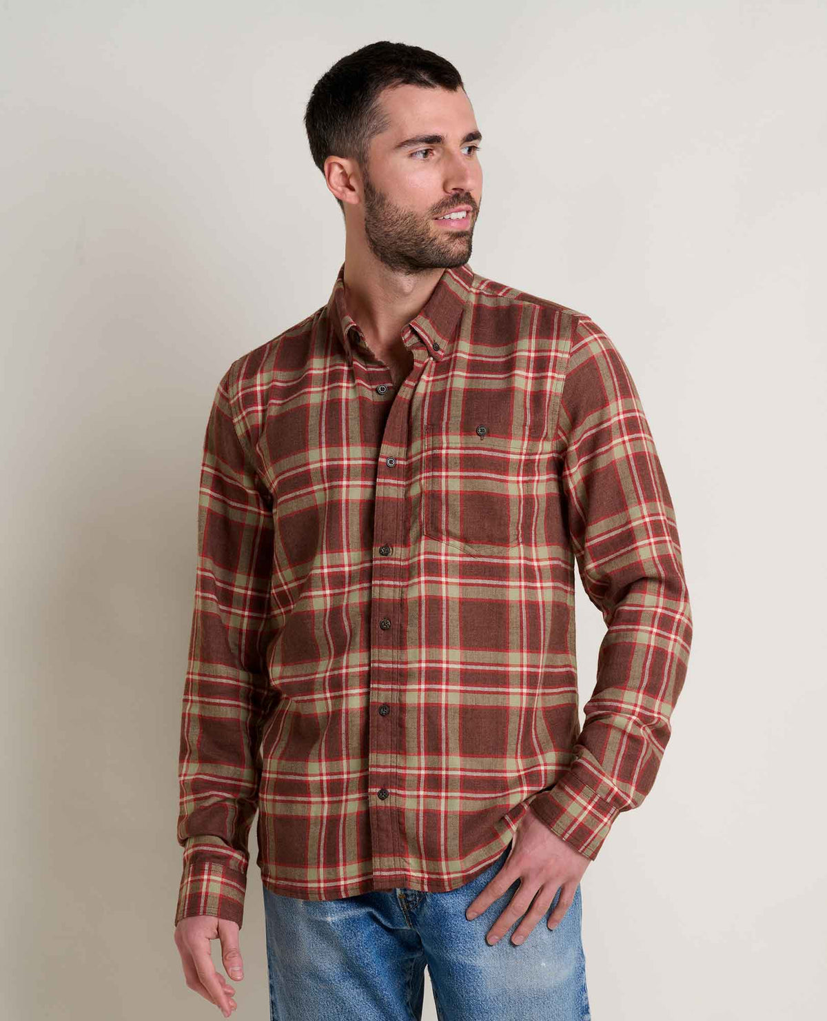 Airsmyth LS Shirt-Chestnut Tartan
