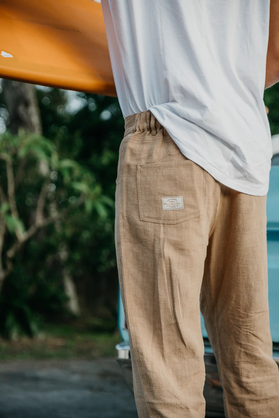 Miller Textured Linen Pant (Light Brown) *Unisex