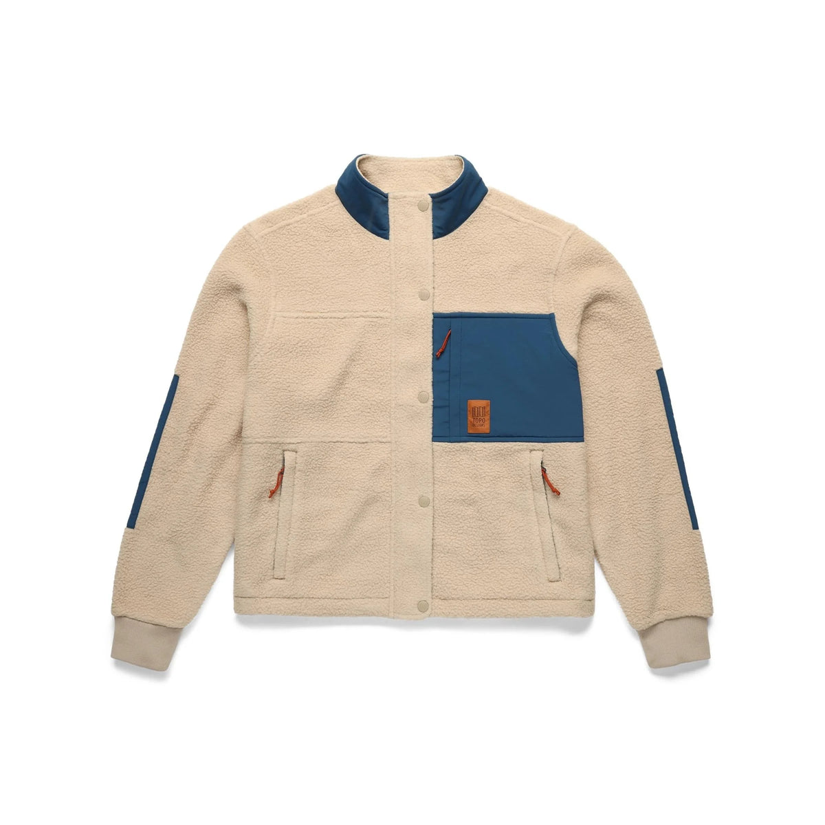 W’s Summit Rise Full Zip Jkt - Oatmeal / Pond Blue