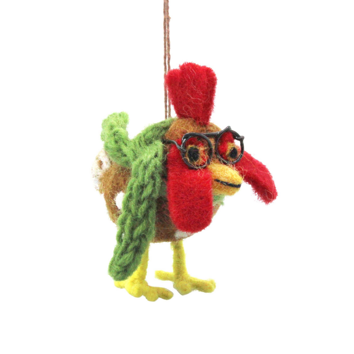 Felt Cornelius the Chicken Ornament