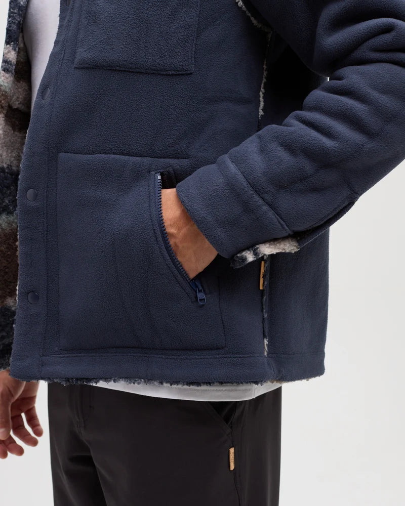Otto Reversible Jacket - Midnight Blue / Reflective Peaks