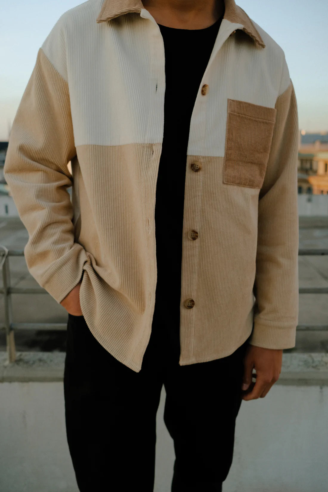 Ottway Cord Jacket: Creamwood Reis