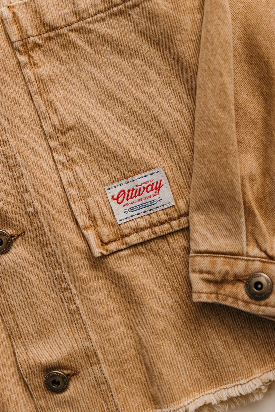 Weston Denim Jacket: Mustard *Unisex