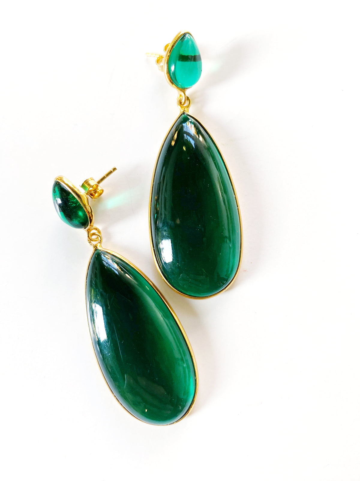 NANCY EARRINGS EMERALD