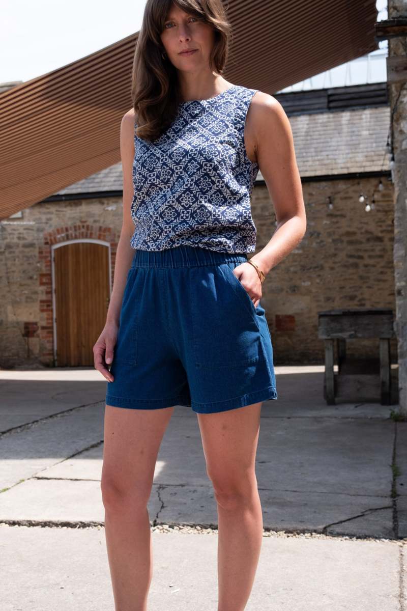 Petra Day Shorts (Blue)