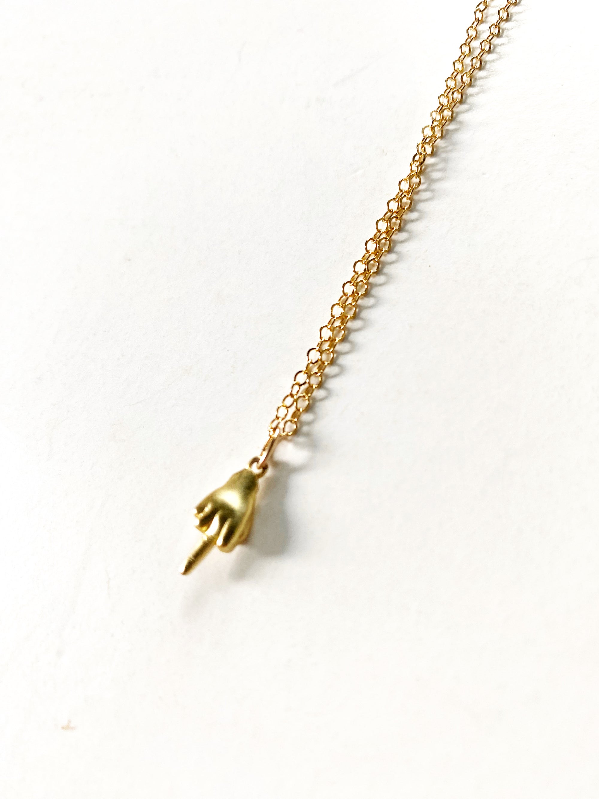 Fuck it - peace sign necklace
