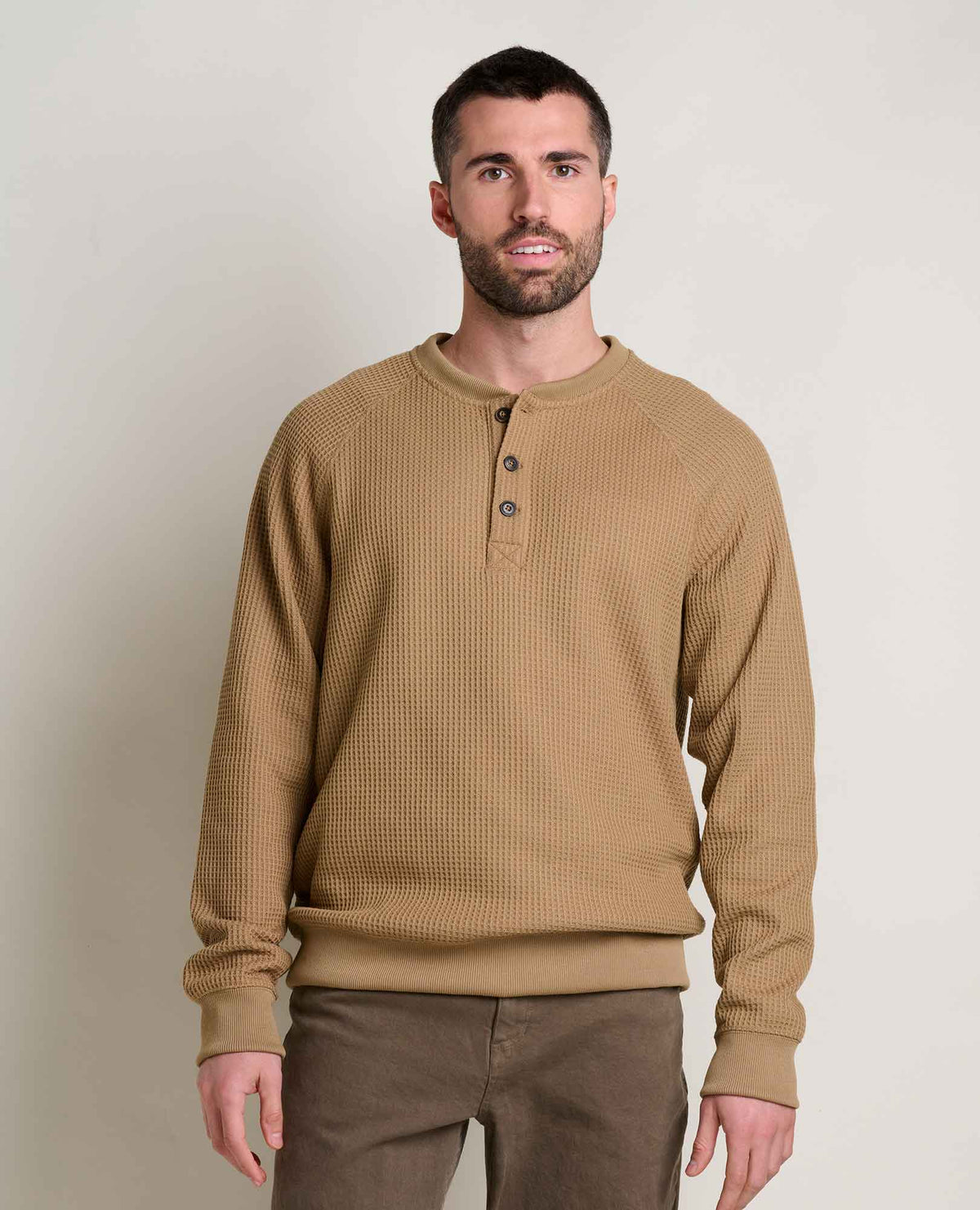 M’s Bitterroot LS Henley - Honey Brown
