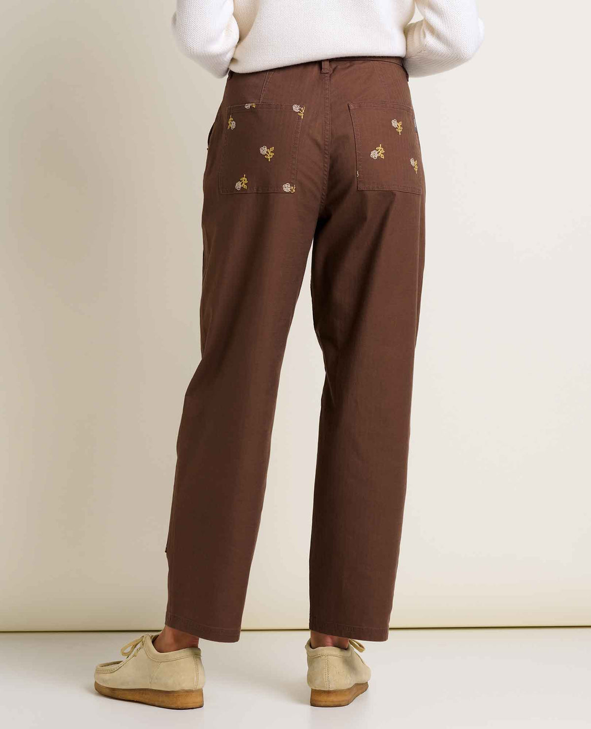 W’s Juniper Utility Pant - Chestnut Embroidery