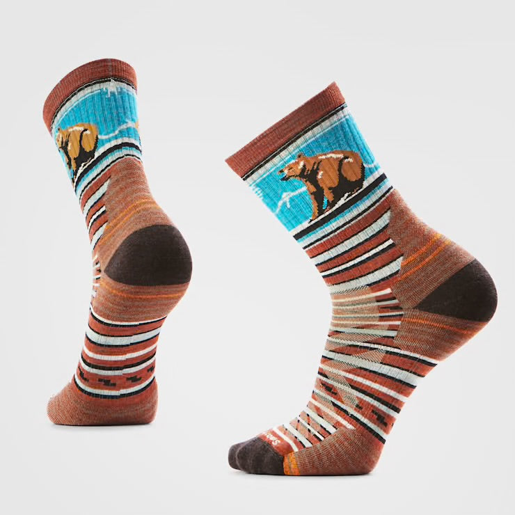 Hike Mid Crew “Bear” Stripe Crew - Picante (J33)