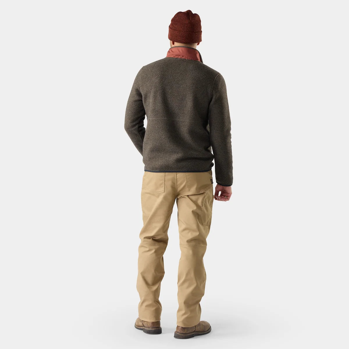 M’s Second Cut Fleece 1/2 Zip - Burnt Sienna (F26)