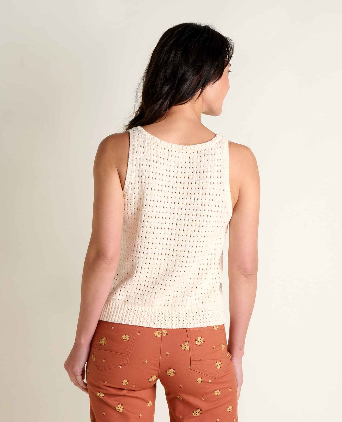 Bianca Pointelle Tank - Salt (S26)