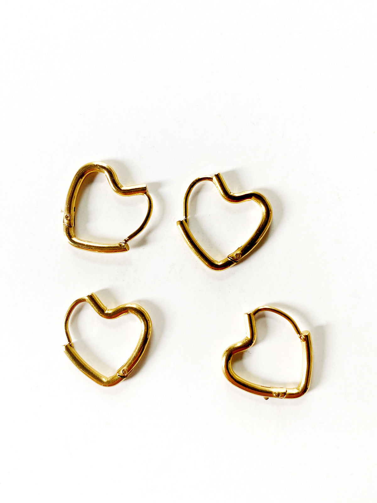 Adore Me Heart Hoops