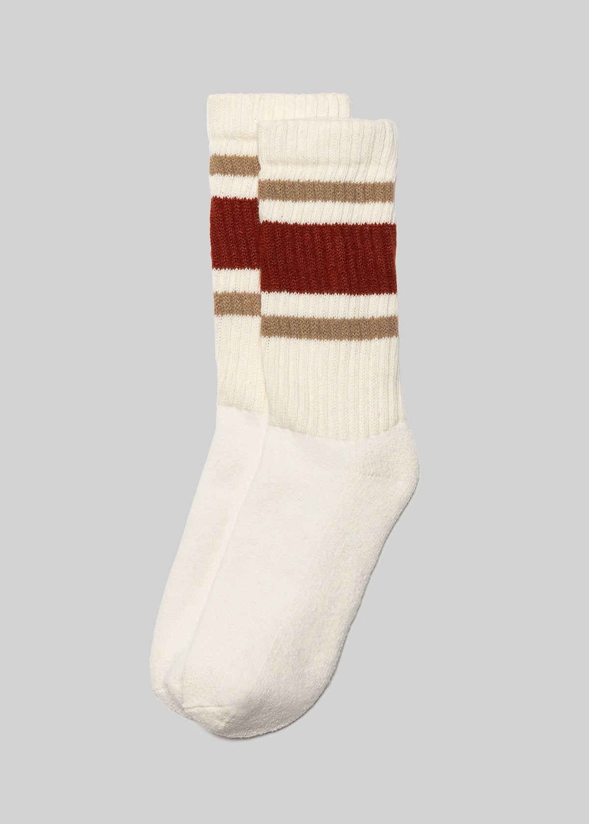 The Retro Stripe: Rust/Sandstone