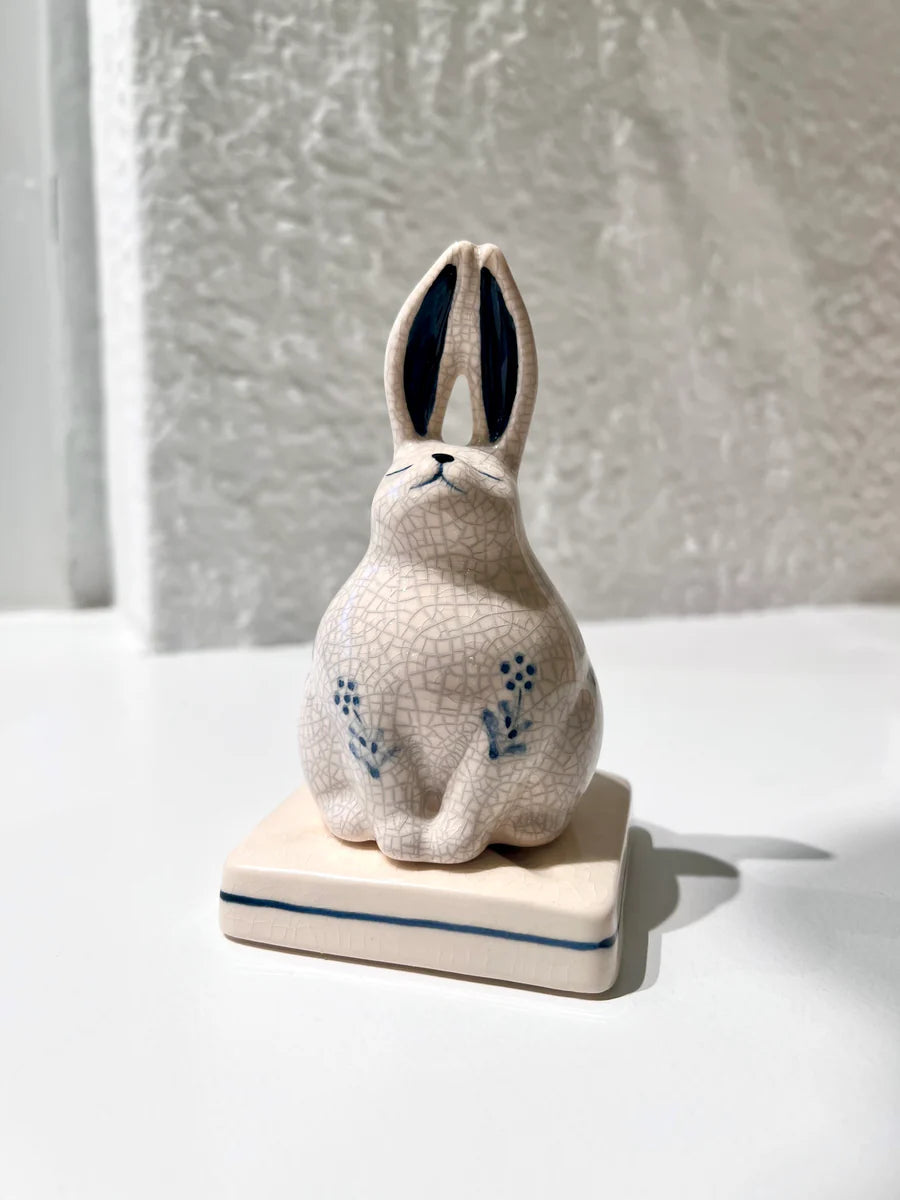 Porcelain Rabbit Incense Burner