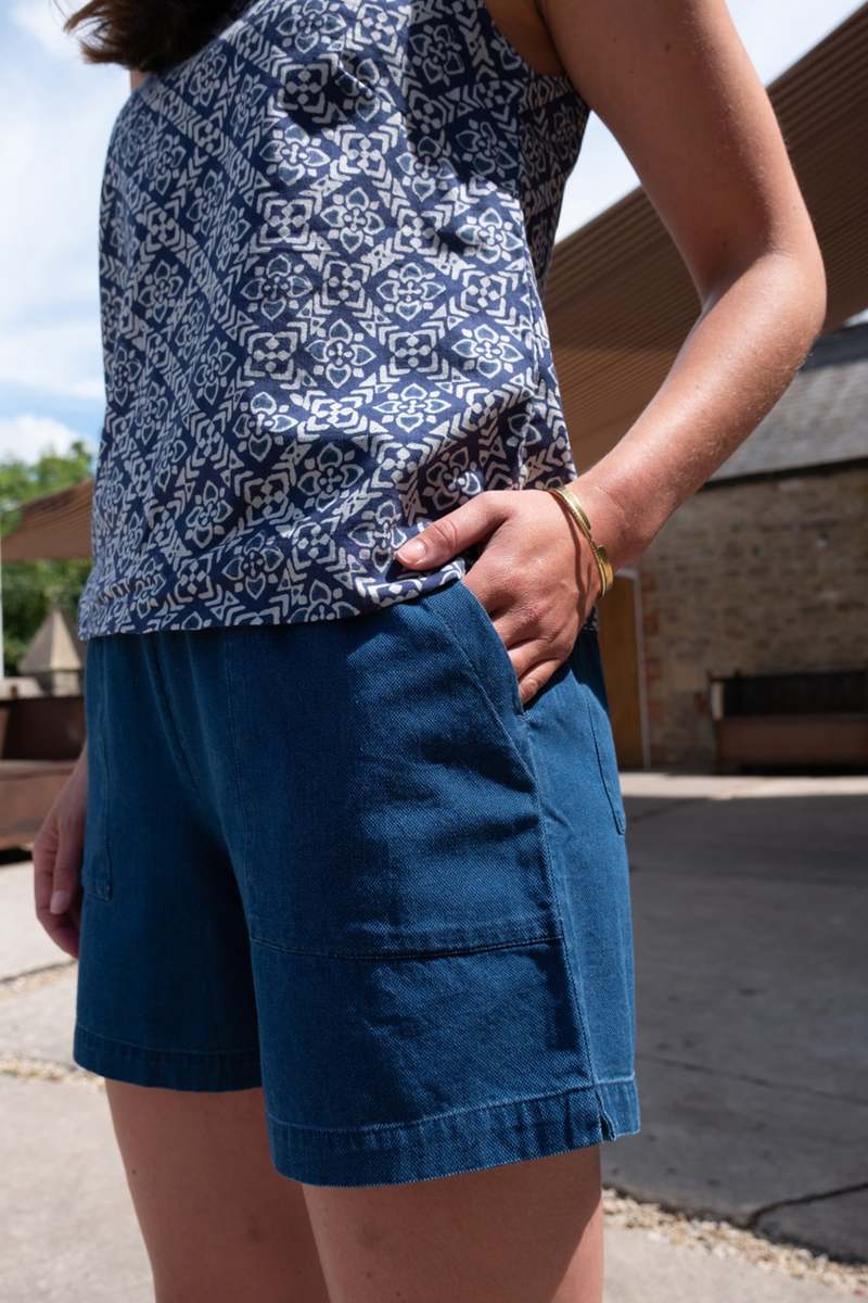Petra Day Shorts (Blue)
