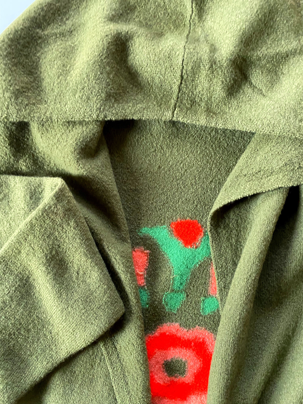 Heartfelt Hoodie Merino Green Olive