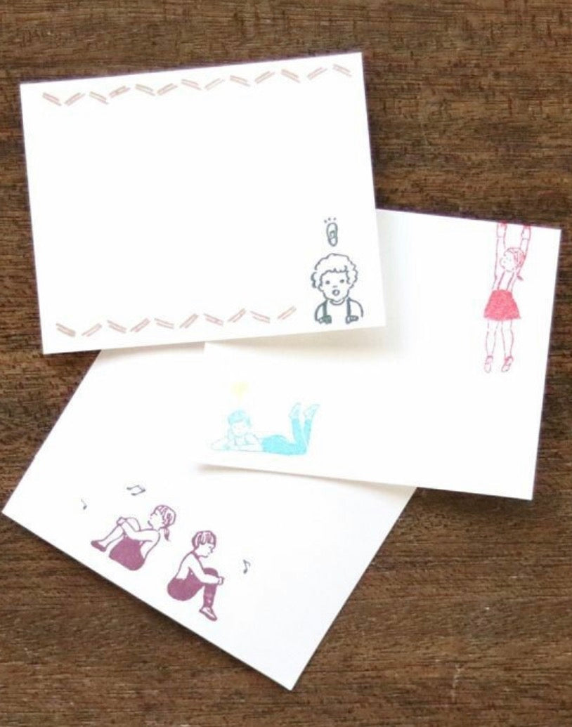 Tadashi Nishiwaki × mizushima JIZAI Clear Stamp Motif set Children
