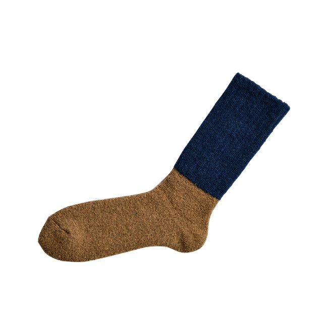 Mohair Wool Socks Navy