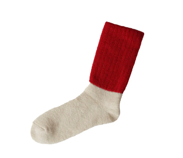 Mohair Wool Socks Red