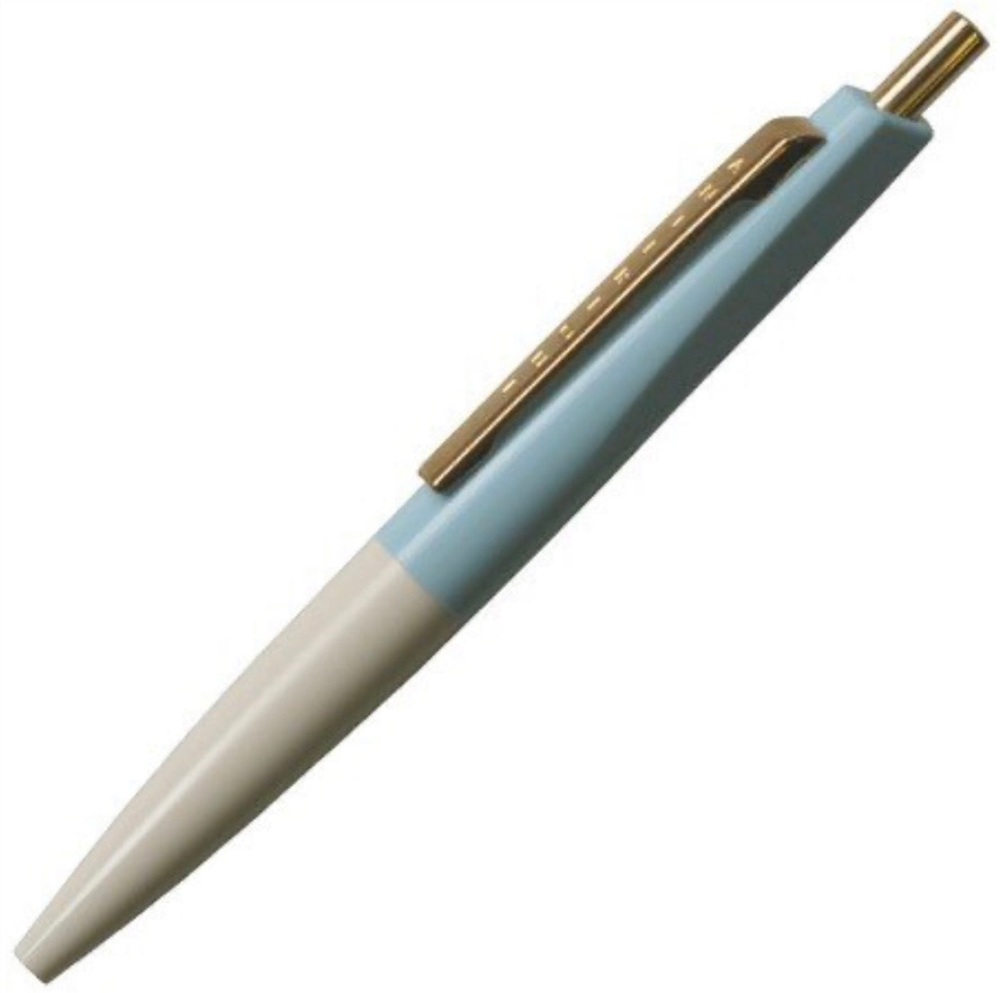 mini ball pen aqua blue x ecru beige