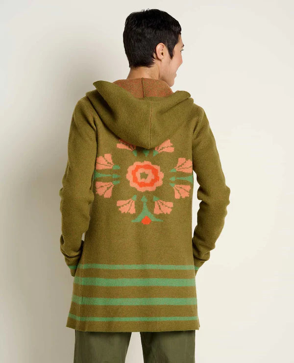 Heartfelt Hoodie Merino Green Olive