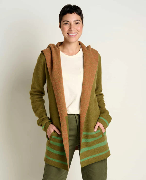 Heartfelt Hoodie Merino Green Olive