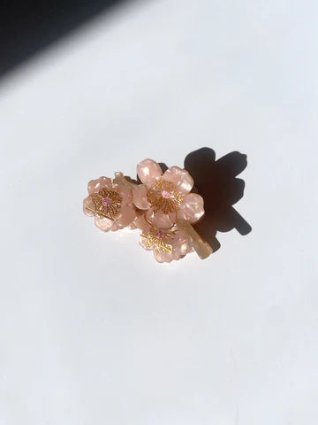 Cherry Blossoms Flower Claw Hair Clip
