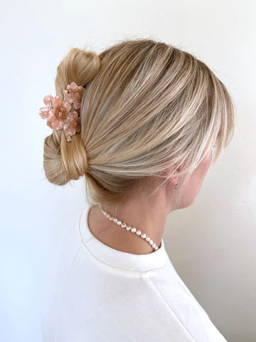 Cherry Blossoms Flower Claw Hair Clip