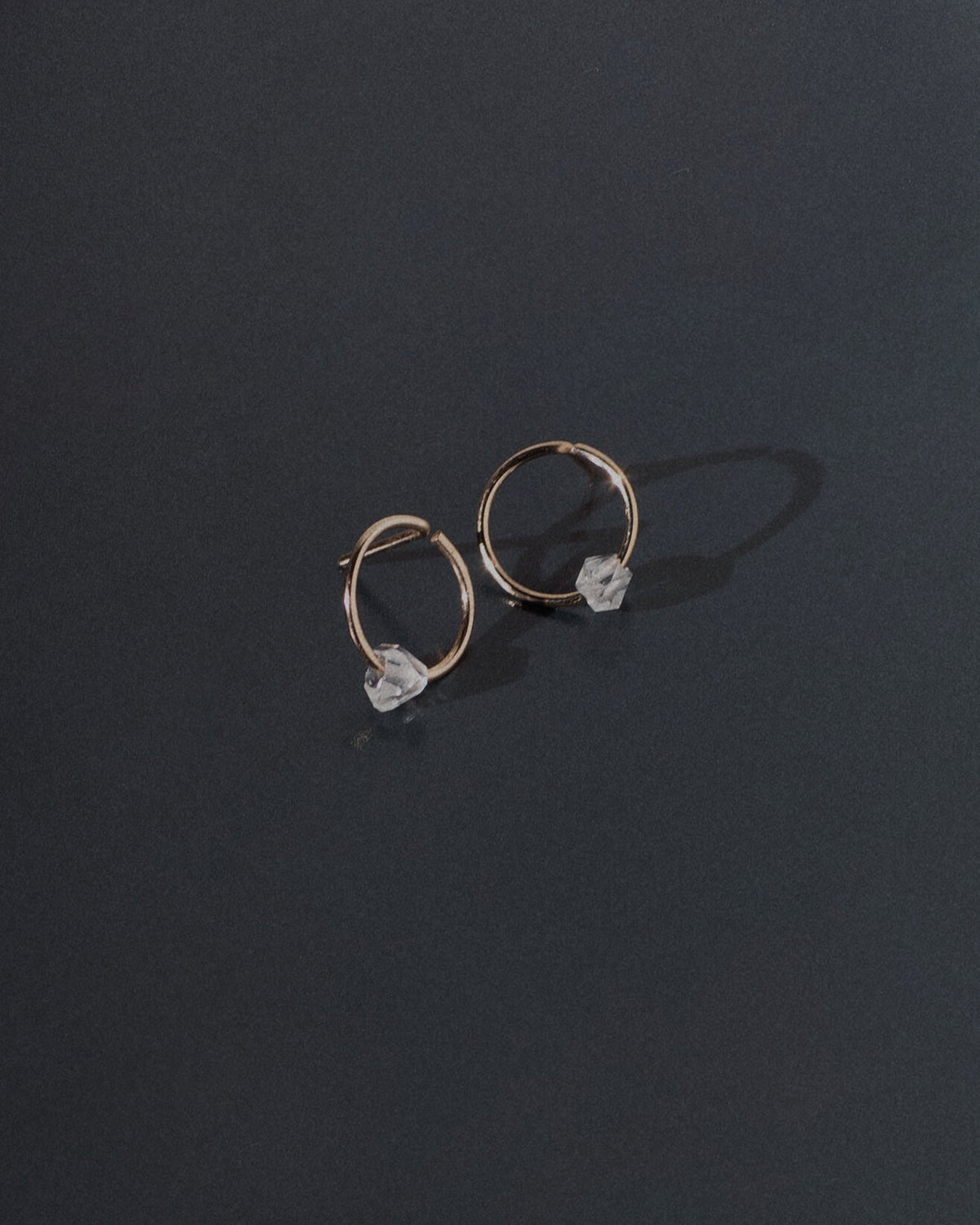Herkimer Halo Earrings