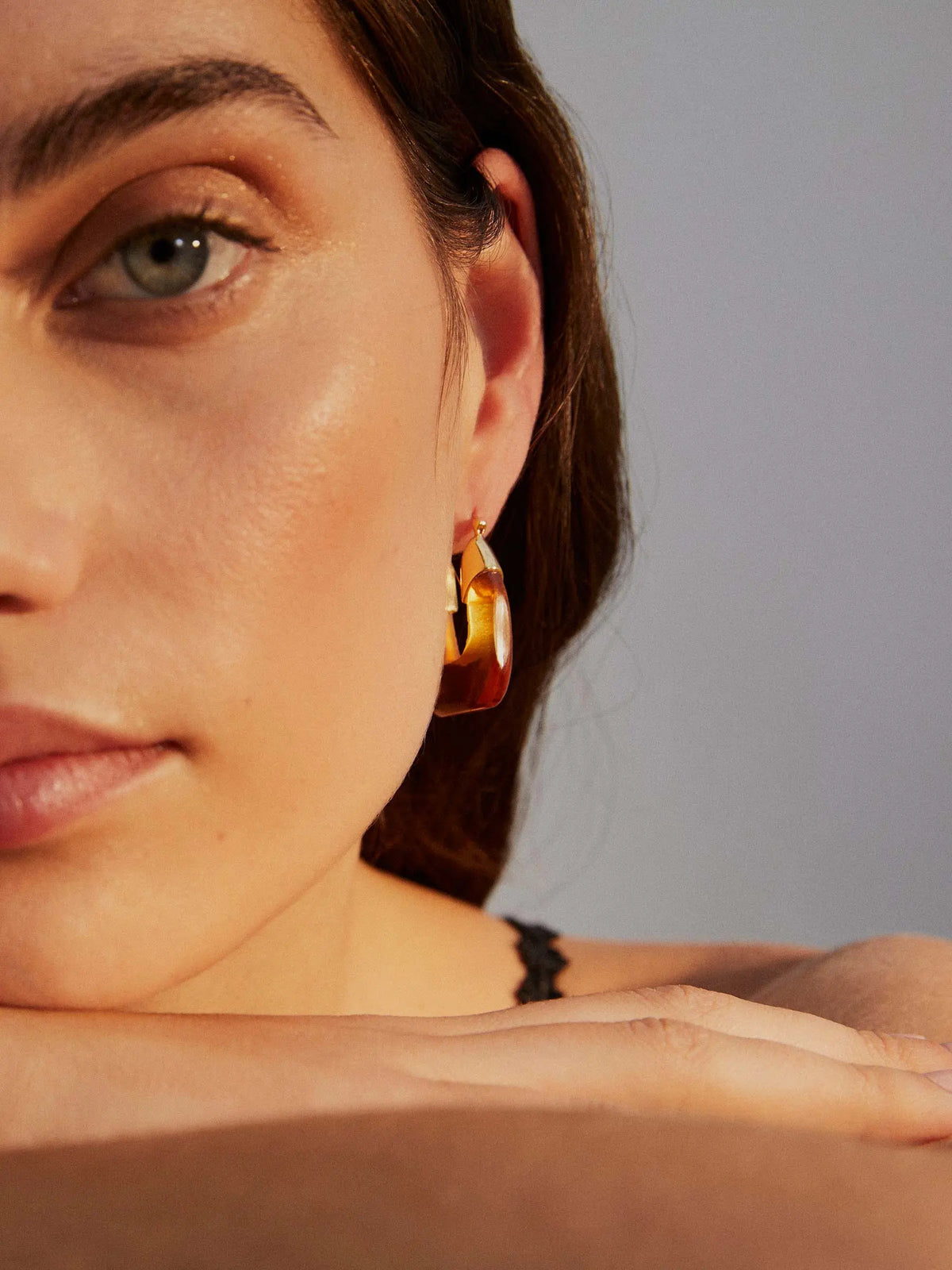 RAFELLI EARRINGS CITRINE